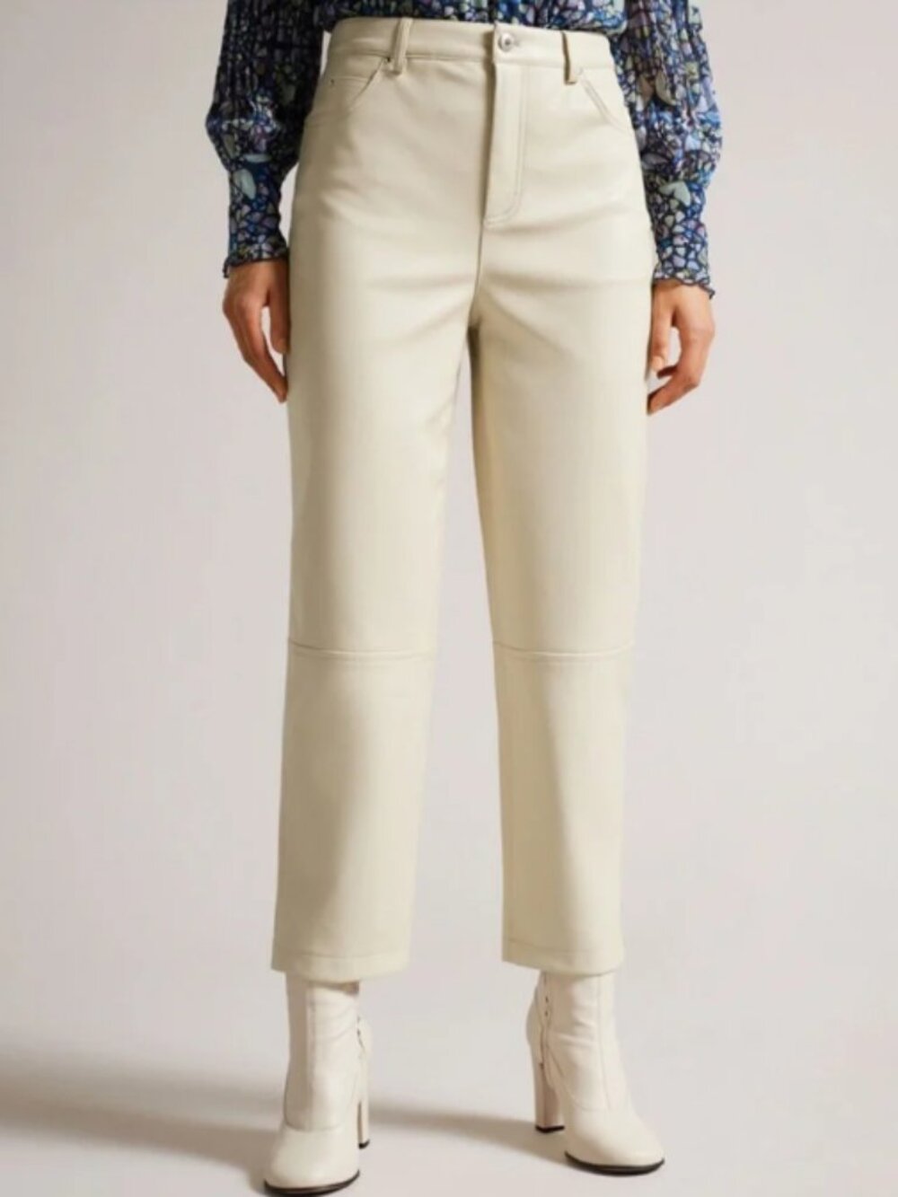 Ted Baker Plaider faux leather pants, size 4